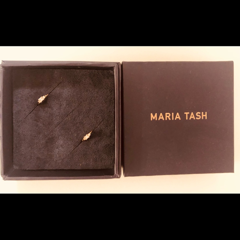 Maria Tash Diamond Hoop Earrings
